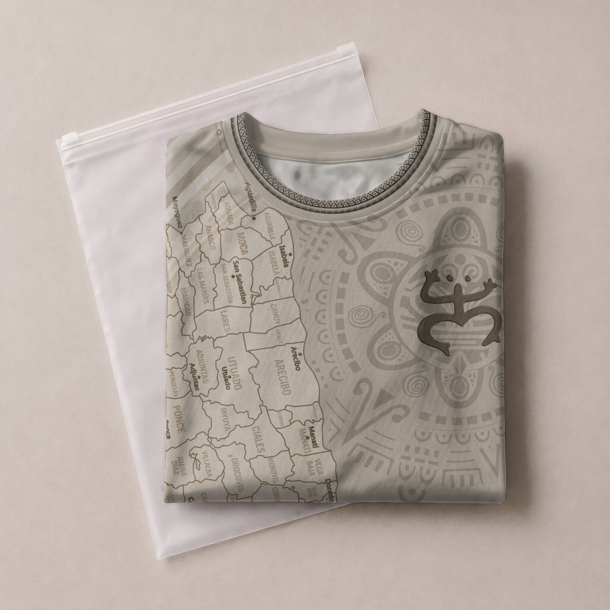 Beige Puerto Rico Soccer Jersey for Men and Women, Map Boricua El Morro Taino Pride Features Coqui Frog, Puerto Rico Jersey and Puerto Rico Shirt, Northryn Co.