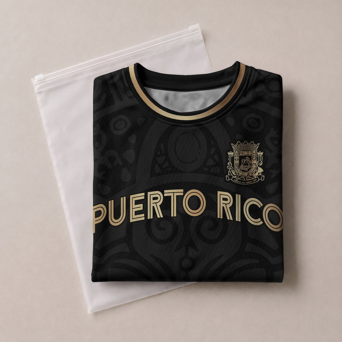 Kids Puerto Rico Soccer Jersey, Black Gold Boricua Taino Mask for Boy and Girl, Youth Soccer Jersey Meets Puerto Rico Kids Soccer Jersey, Northryn Co.