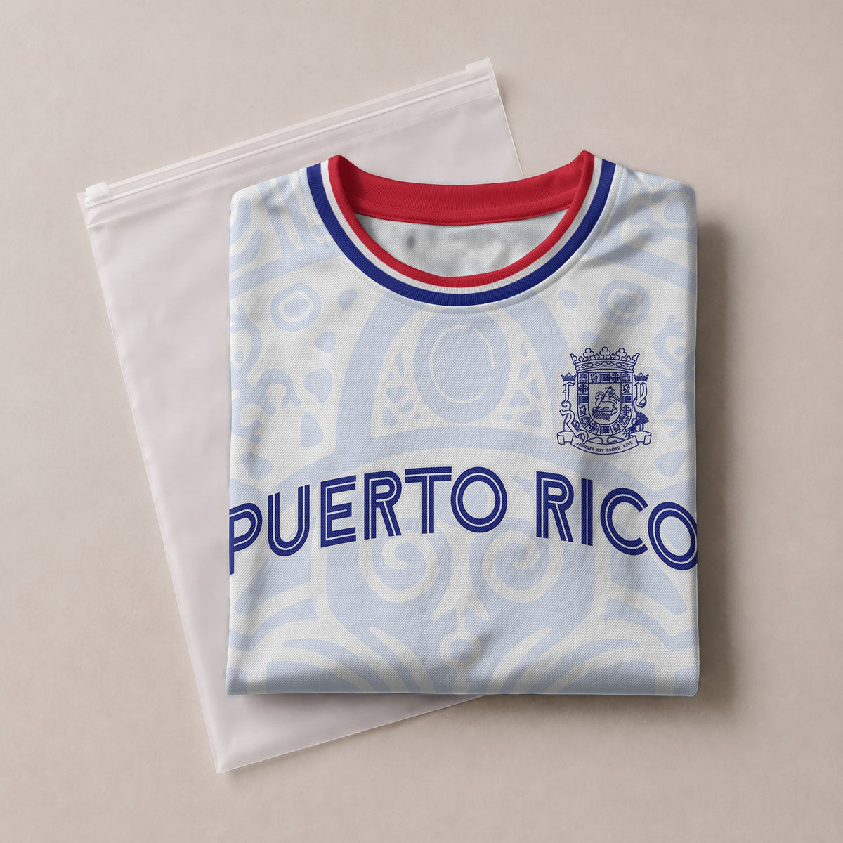 White Blue Boricua, Kids Puerto Rico Soccer Jersey with Taino Mask for Boy and Girl, Puerto Rico Kids Soccer Jersey, Youth Soccer Jersey, Northryn Co.