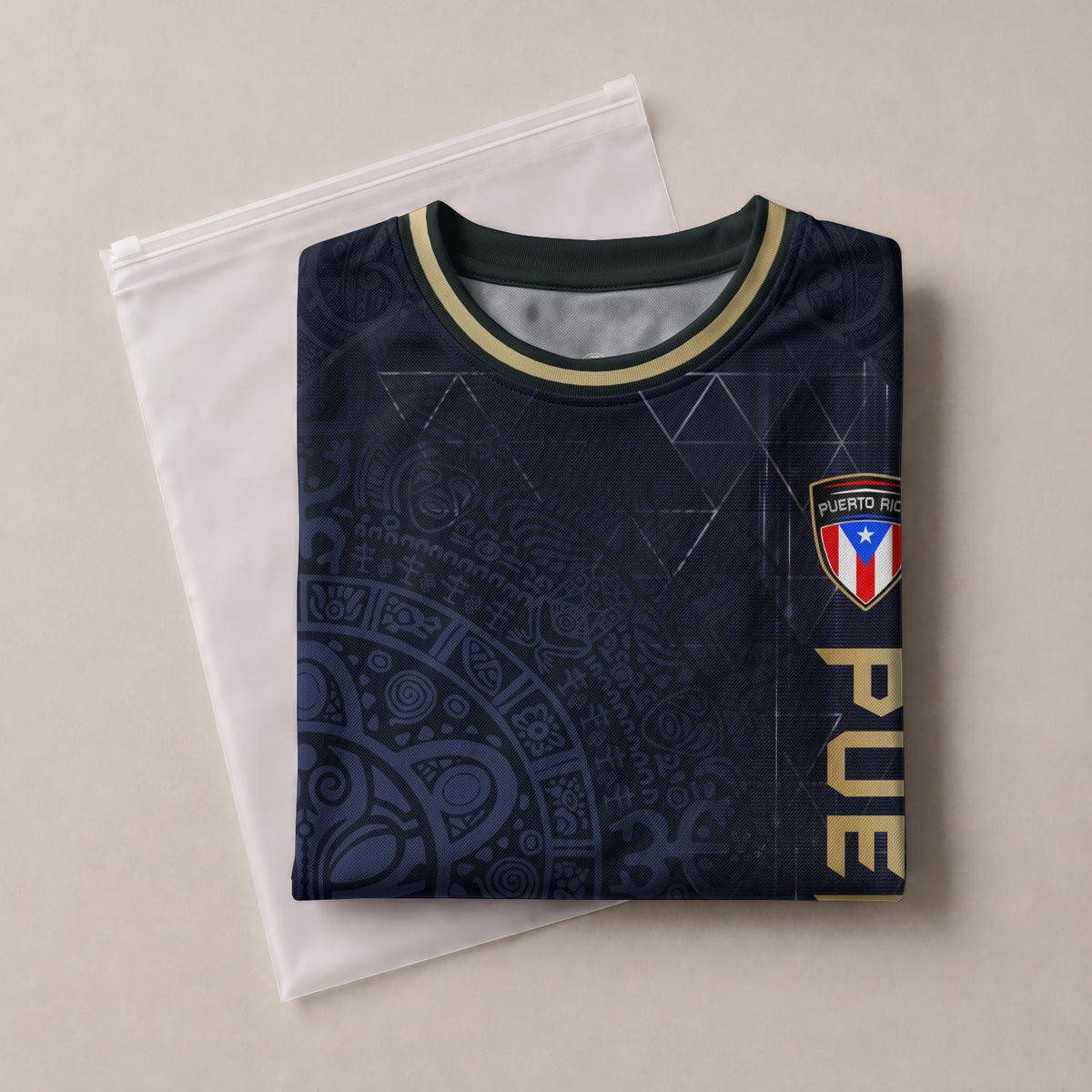 Coqui Frog Navy Gold Puerto Rico Soccer Jersey for Men and Women, Floral Taino Sun National, Puerto Rico Jersey and Puerto Rico Shirt, Northryn Co.