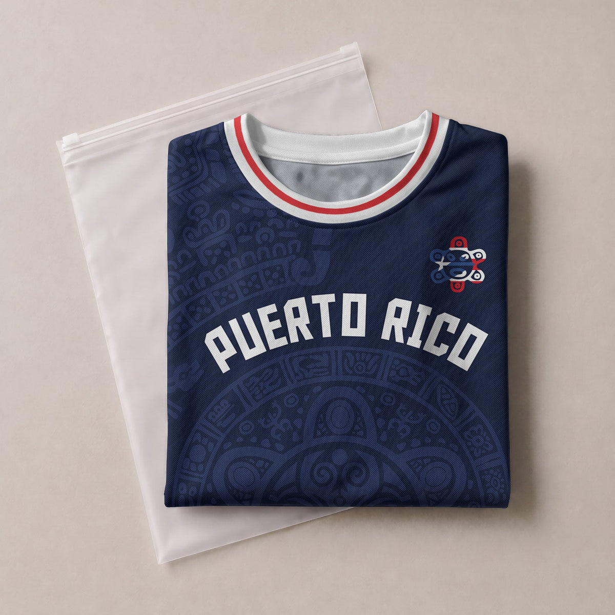 Navy Red White, Kids Puerto Rico Soccer Jersey for Boy and Girl with Taino Sun, Puerto Rico Kids Soccer Jersey Meets Youth Soccer Jersey, Northryn Co.