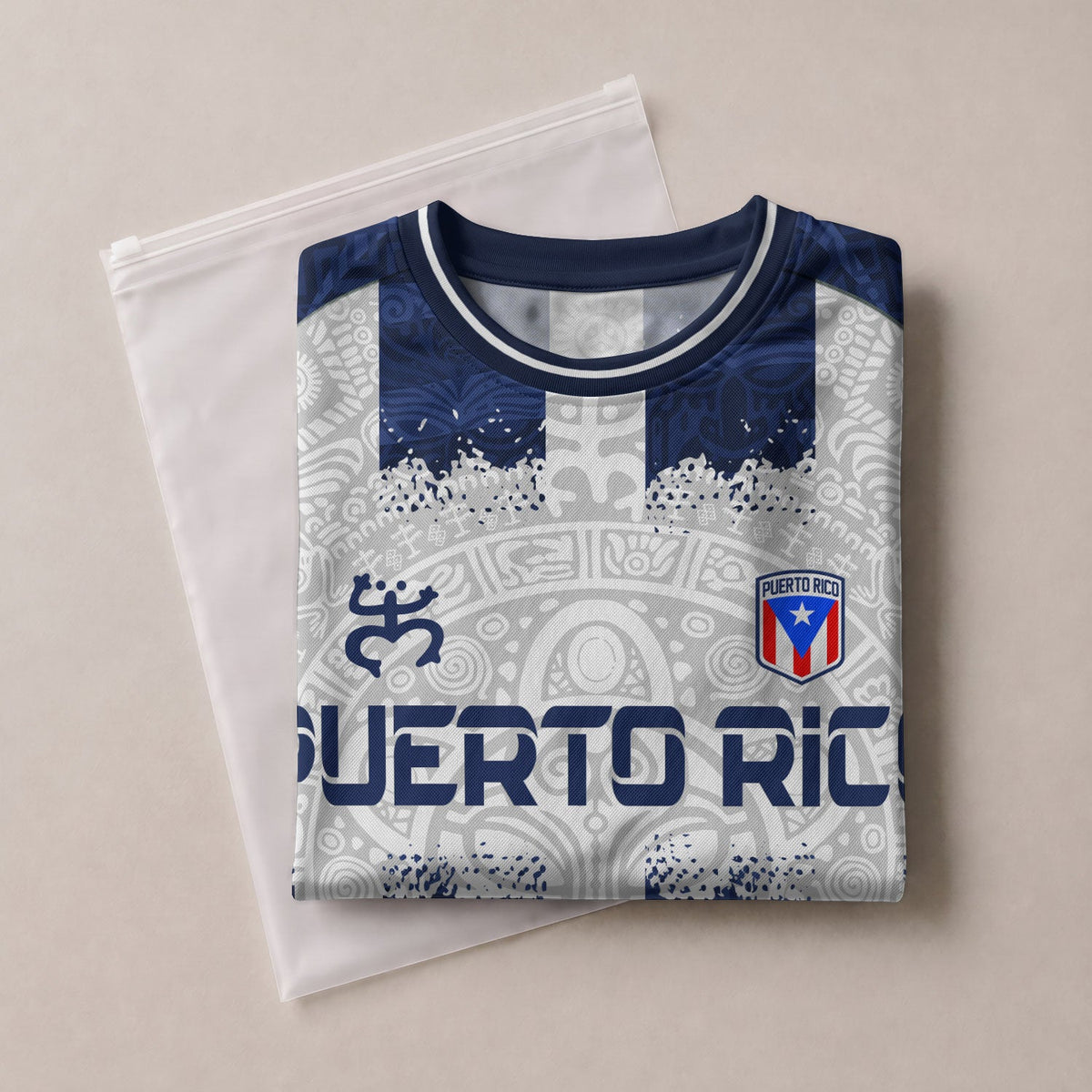 Coqui Frog White Navy Puerto Rico Soccer Jersey for Men and Women, Boricua Taino Tribal National, Puerto Rico Shirt, Puerto Rico Jersey, Northryn Co.