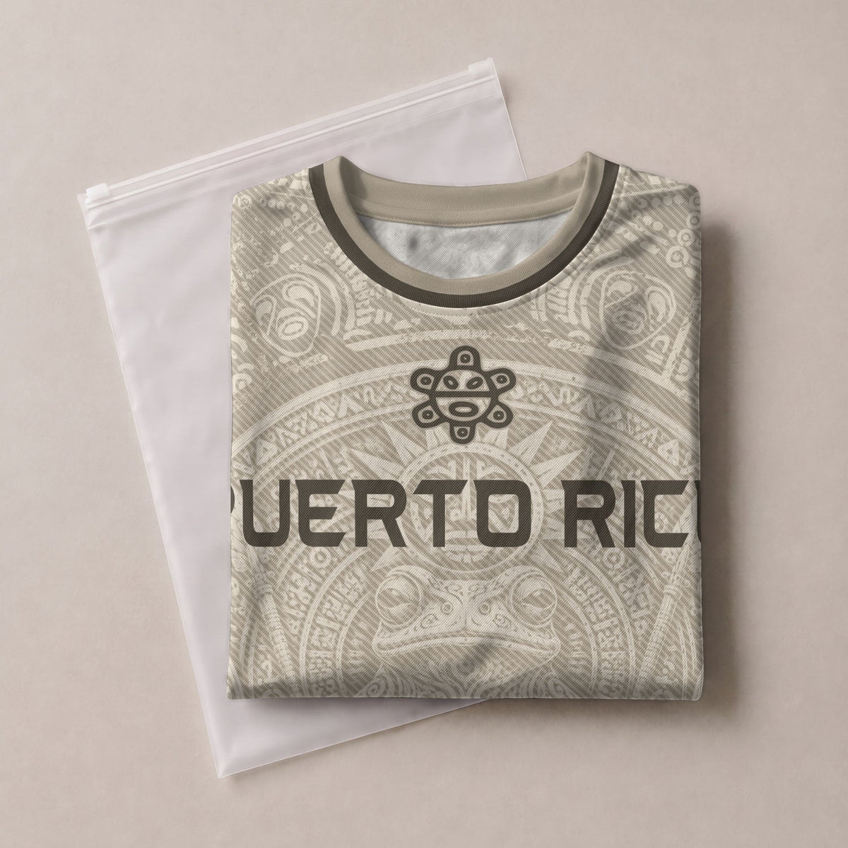Coqui Frog Beige Puerto Rico Soccer Jersey for Men and Women, Taino Sun Puerto Rican Heritage, Puerto Rico Shirt and Puerto Rico Jersey, Northryn Co.
