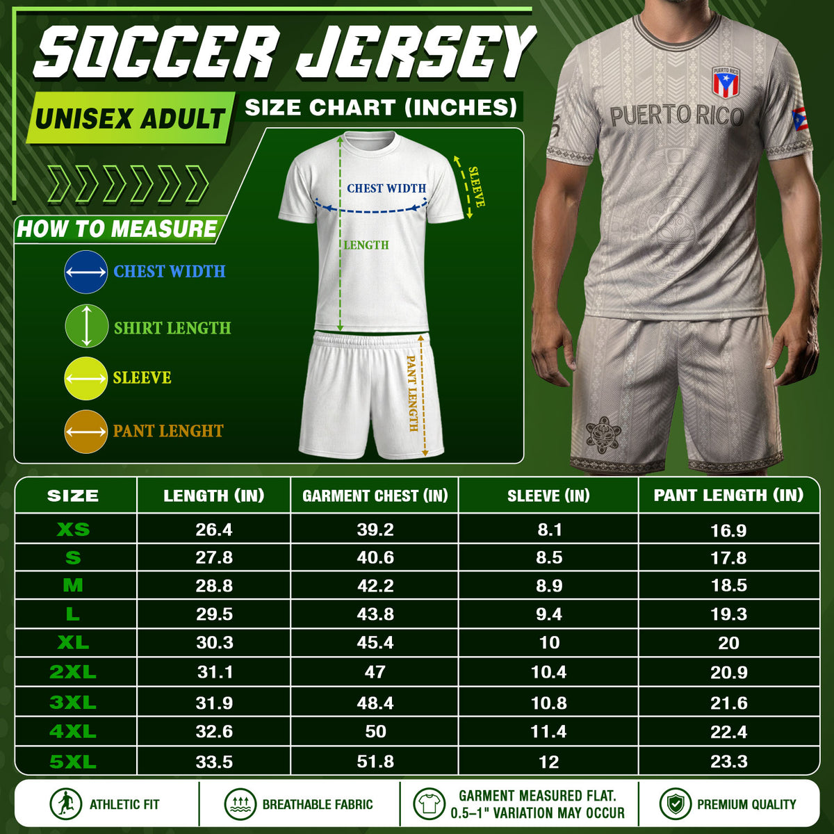 Taino Sun Crest Puerto Rico Soccer Jersey Men Beige Light Gray Heritage Graphic