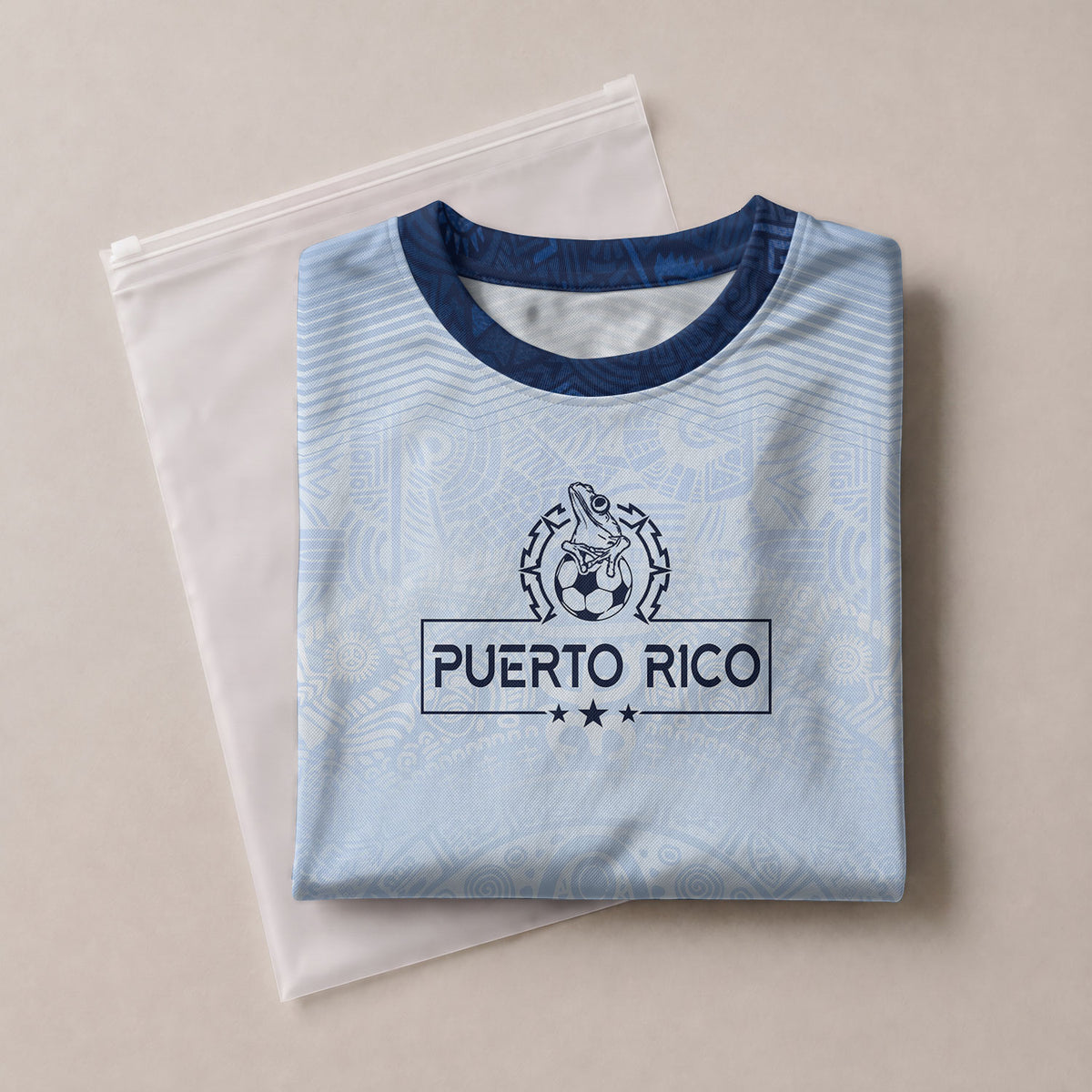 Vibrant Youth Puerto Rico Taino Coqui Frog Sun Athletic Team Soccer Jersey Shirt Top