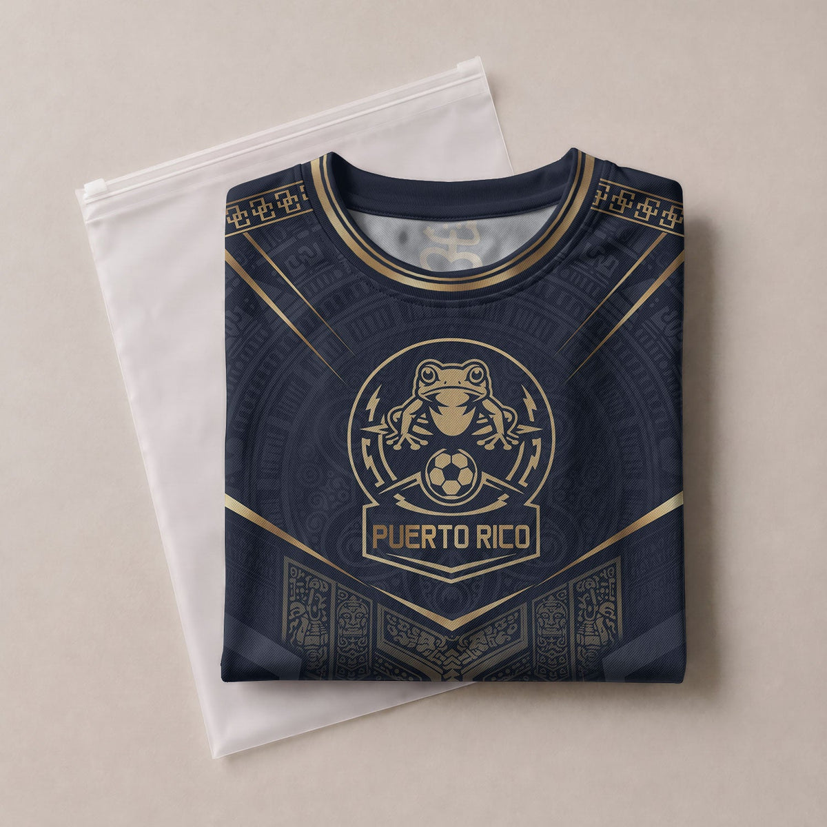 Gold Coqui, Kids Puerto Rico Soccer Jersey for Boy and Girl with Taino Heritage, Puerto Rico Kids Soccer Jersey with Youth Soccer Jersey, Northryn Co.