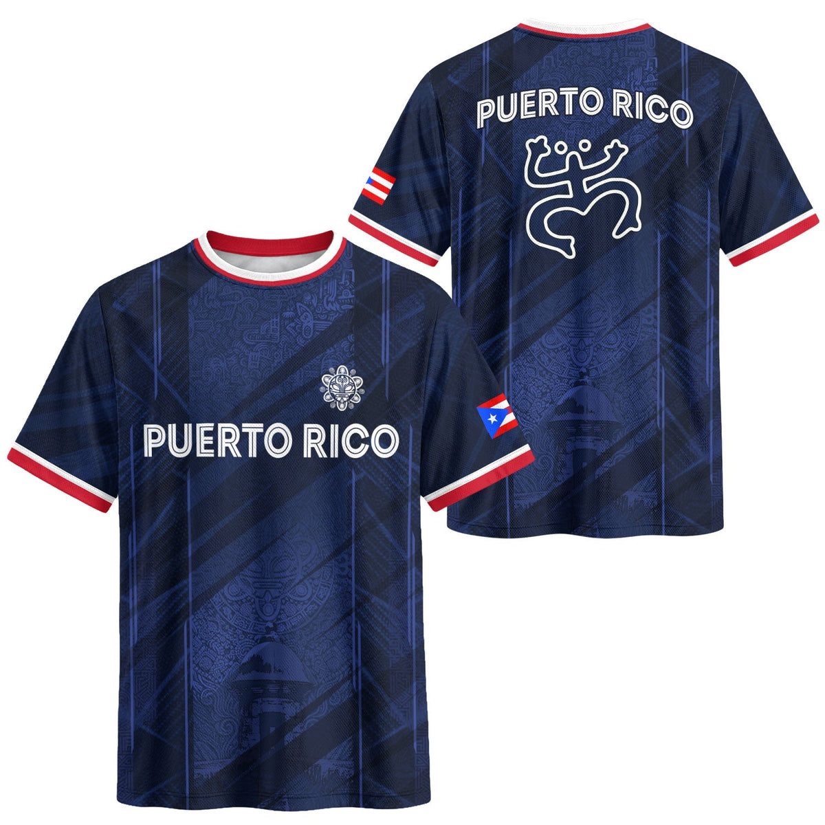 Puerto Rico Soccer Jersey for Men and Women, Navy Coqui Frog Garita National Heritage Boricua, Puerto Rico Jersey and Puerto Rico Shirt, Northryn Co.