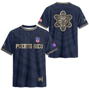 Coqui Frog Navy Gold Puerto Rico Soccer Jersey for Men and Women, Boricua Taino Tribal National, Puerto Rico Jersey, Puerto Rico Shirt, Northryn Co.