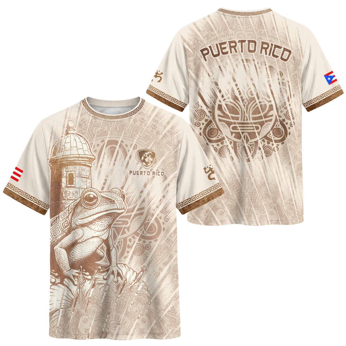 Puerto Rico Soccer Jersey for Men and Women, Beige Puerto Rican for Mens, Trending Puerto Rico Jersey with Puerto Rico Shirt Appeal, Northryn Co.