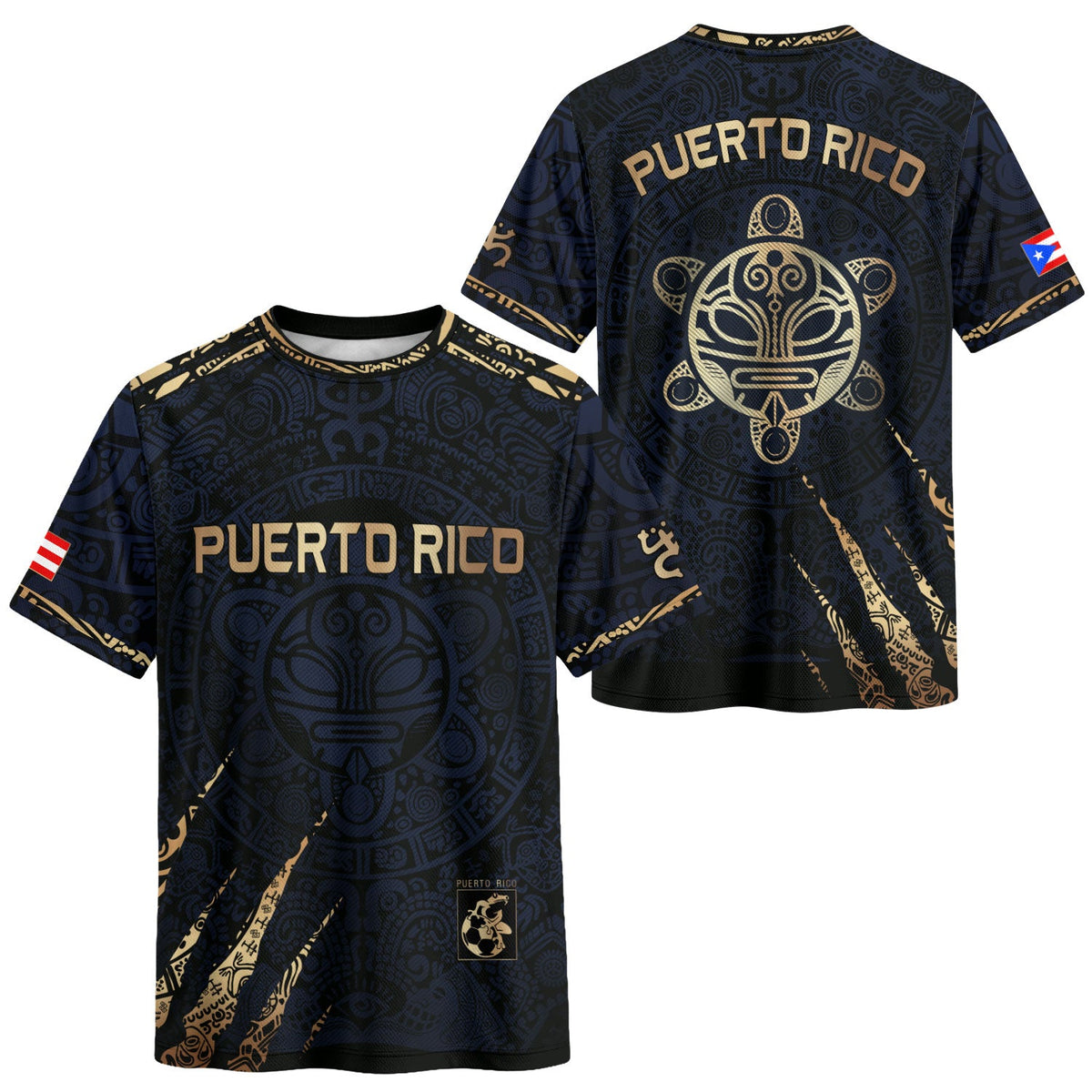 For Puerto Navy Gold Puerto Rico Soccer Jersey for Men and Women, Rican for Mens, Best Puerto Rico Jersey with Puerto Rico Shirt Style, Northryn Co.