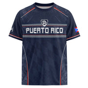 Puerto Rico Soccer Jersey in Modern Navy for Men and Women, Taino Pattern Boricua Pride Athletic, Puerto Rico Shirt, Puerto Rico Jersey, Northryn Co.