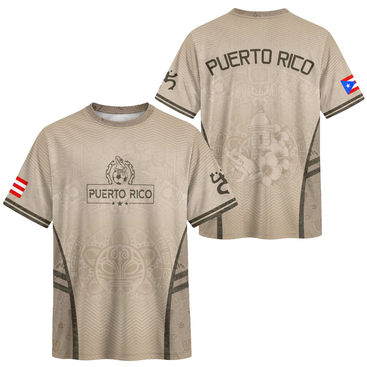 For – Beige Puerto Rico Soccer Jersey for Men and Women, Puerto Rican Jerseys Shirts for, Top Puerto Rico Jersey and Puerto Rico Shirt, Northryn Co.