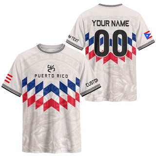 Custom Puerto Rico Soccer Jersey, White Lightweight Team Style, Puerto Rico Shirt for Men and Women as a Personalized Football Jersey, Northryn Co.