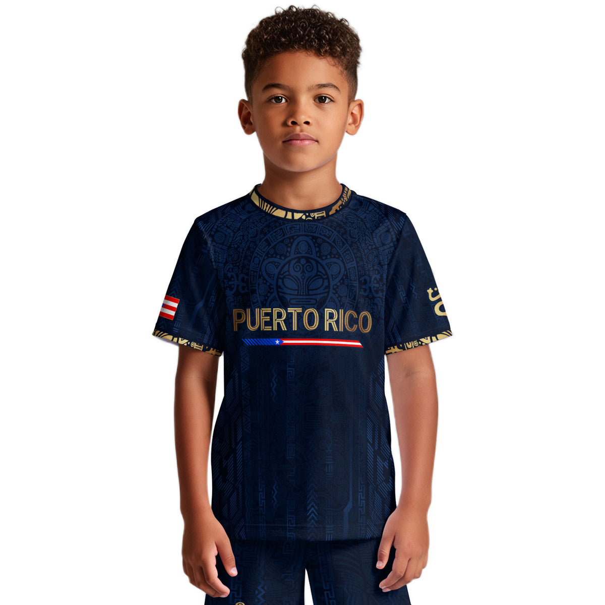 Legendary Youth Puerto Rico Taino Coqui Frog Sun Athletic Team Soccer Jersey Shirt