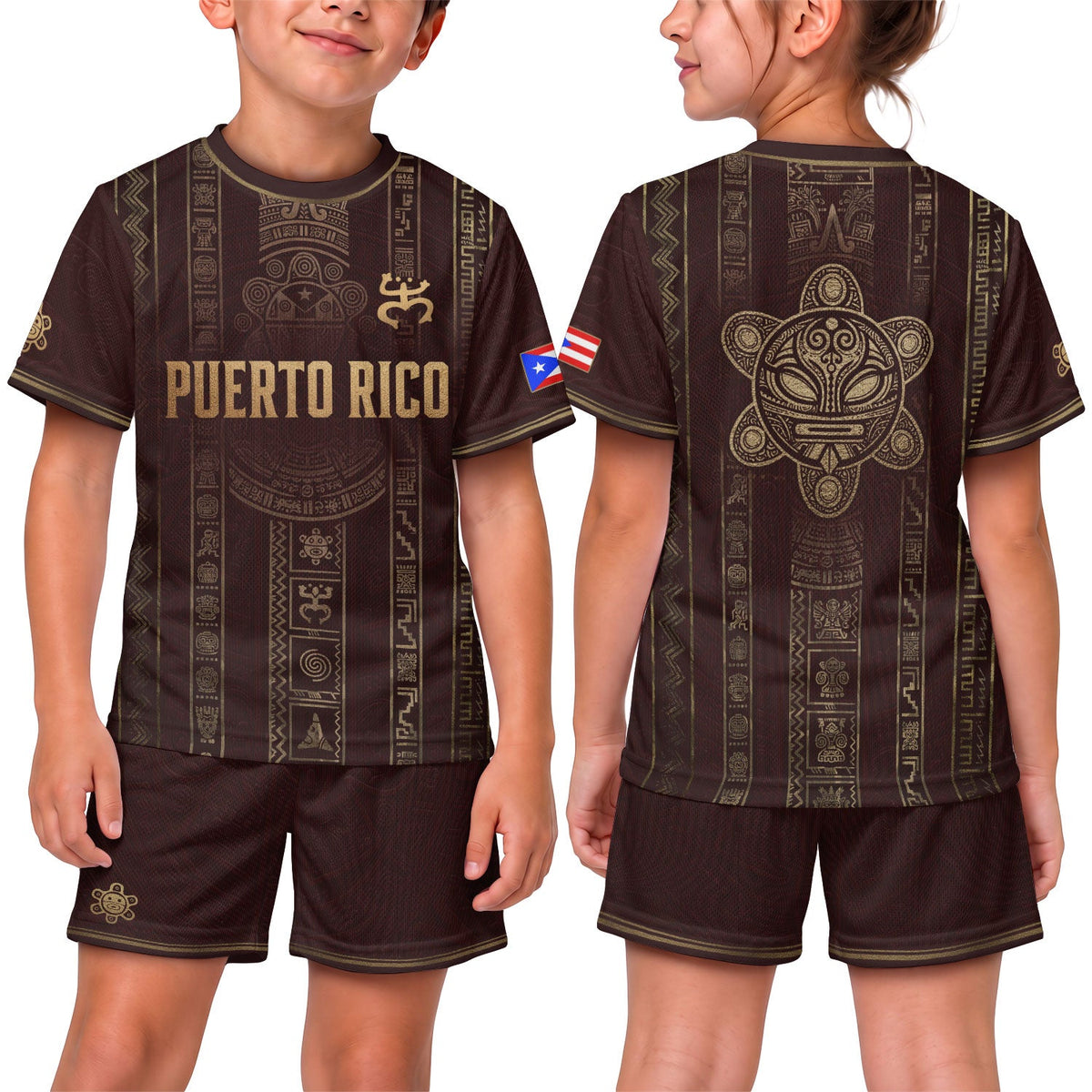 Kids Puerto Rico Soccer Jersey, Maroon Boricua Pride for Boy and Girl, Youth Soccer Jersey Meets Puerto Rico Kids Soccer Jersey Heritage, Northryn Co.