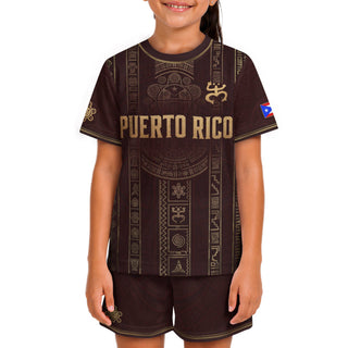 Kids Puerto Rico Soccer Jersey, Maroon Boricua Pride for Boy and Girl, Youth Soccer Jersey Meets Puerto Rico Kids Soccer Jersey Heritage, Northryn Co.