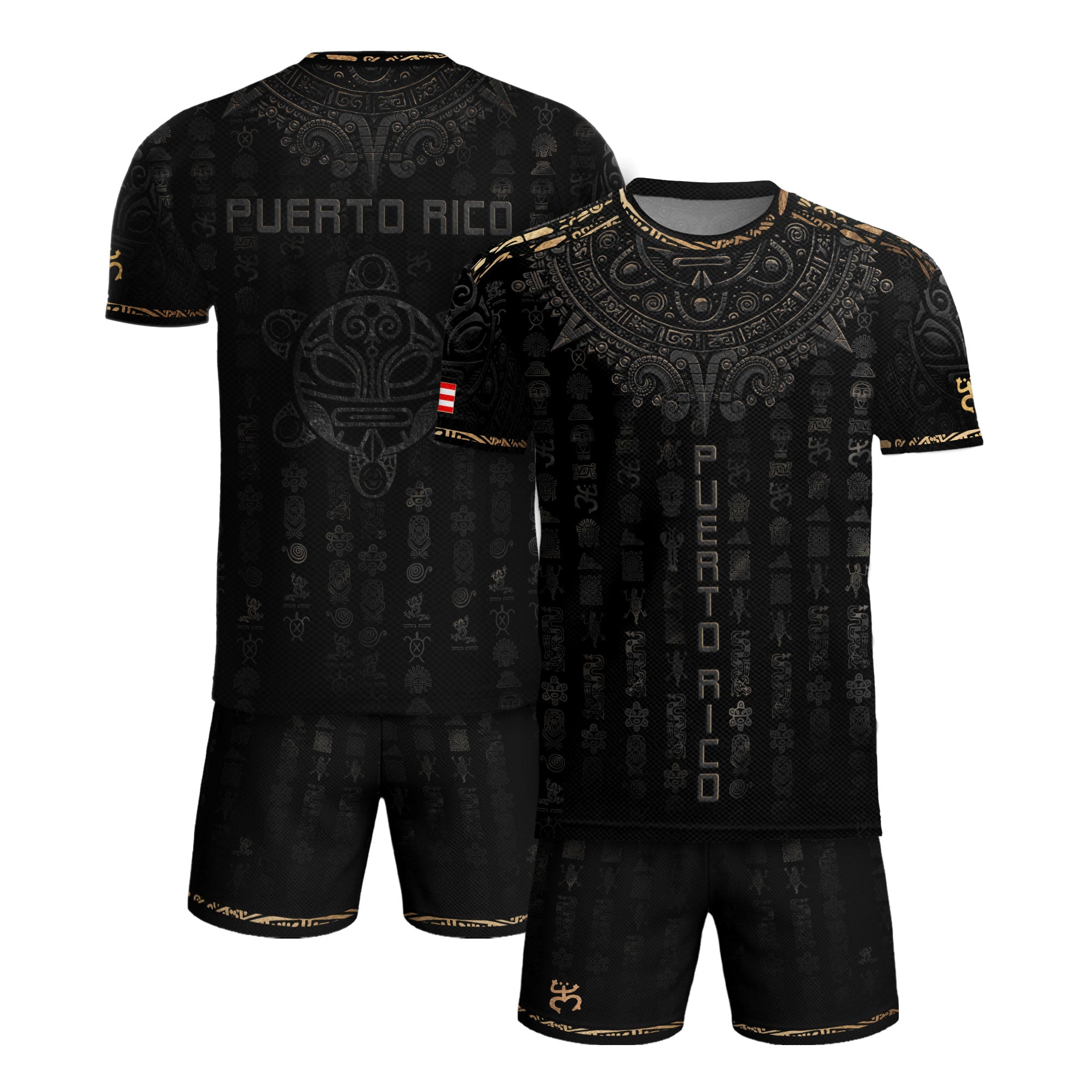 Black Puerto Rican Soccer Jersey for Men Puerto Rico Jersey Men Puerto Rico Soccer Shirt Mens