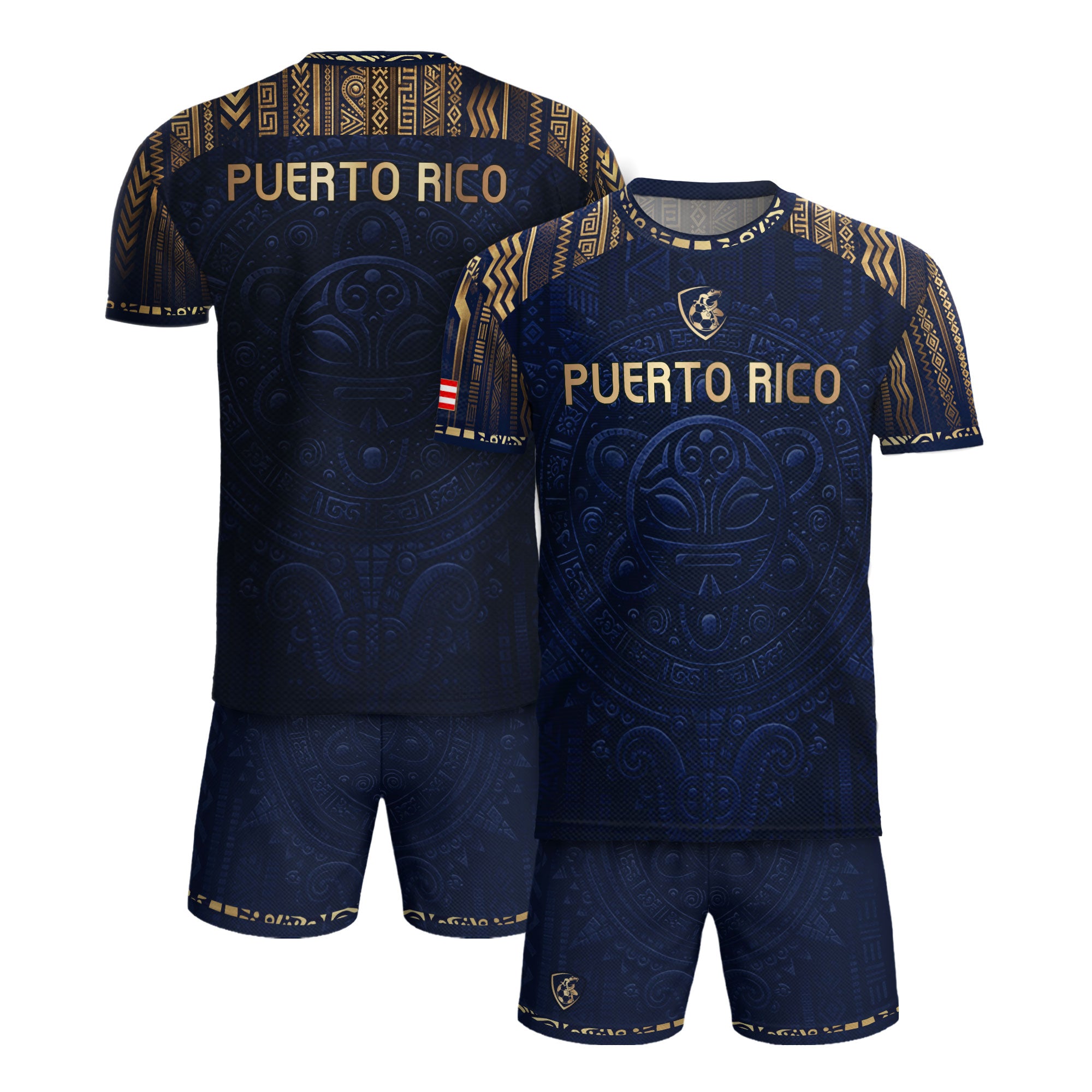 Navy Puerto Rican Soccer Jersey for Men Puerto Rico Jersey Men Puerto Rico Soccer Shirt Mens