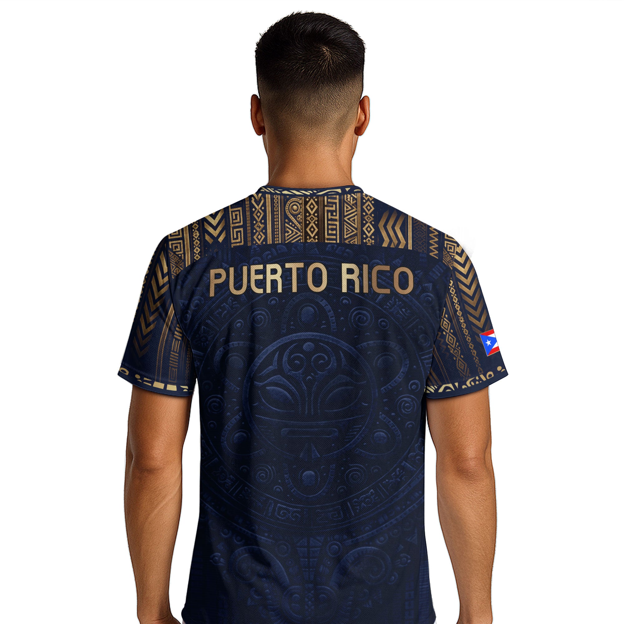 Navy Puerto Rican Soccer Jersey for Men Puerto Rico Jersey Men Puerto Rico Soccer Shirt Mens
