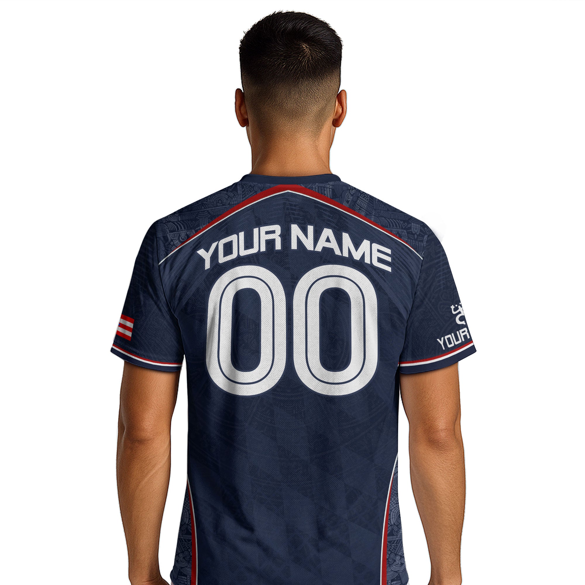 Puerto Rico Soccer Jersey Personalized Navy Blue Taino Football Shirt for Fans