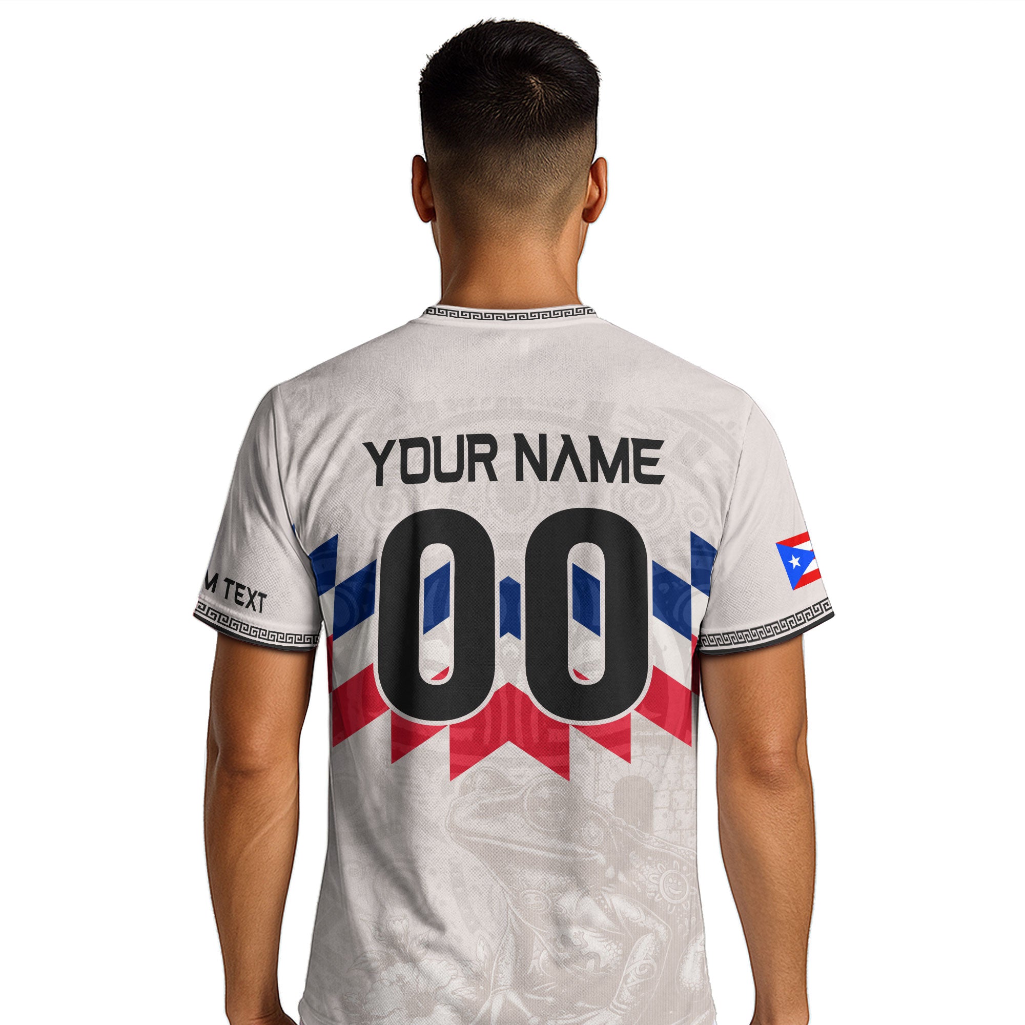 Custom Puerto Rico Soccer Jersey White – Puerto Rico Shirt, Puerto Rican Jersey Men & Women