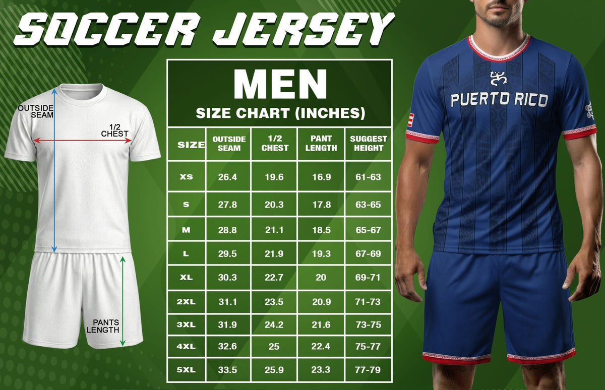 Puerto Rico Soccer Jersey for Men and Women, Striped Navy Boricua Pride Art, Trending Puerto Rico Jersey with Puerto Rico Shirt Appeal, Northryn Co.