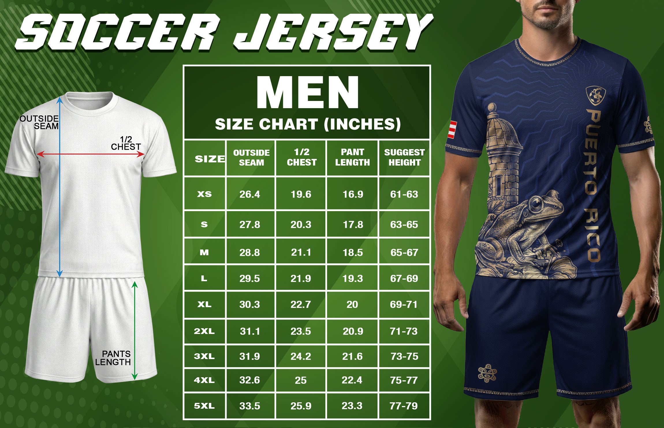Puerto Rico Soccer Jersey El Morro Garita Coqui Frog Navy Gold Football Shirt Boricua