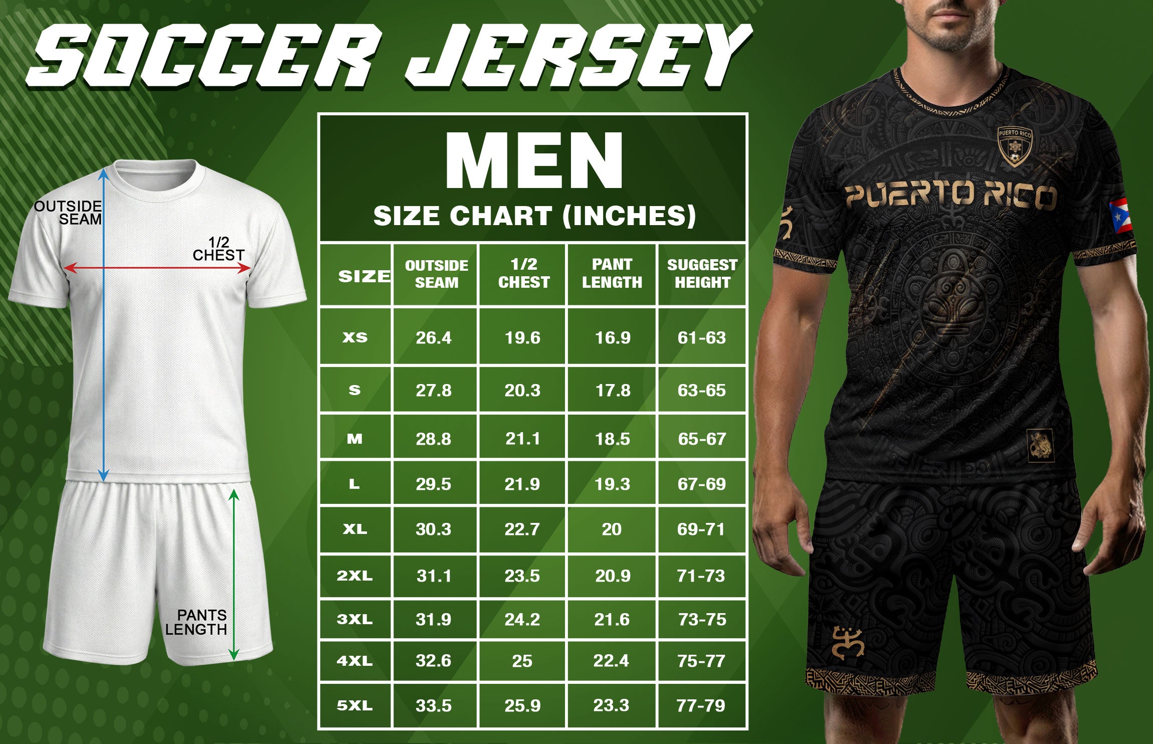 Puerto Rico Football Black Gold Shirt Taino Culture Gold Edition Soccer Jersey
