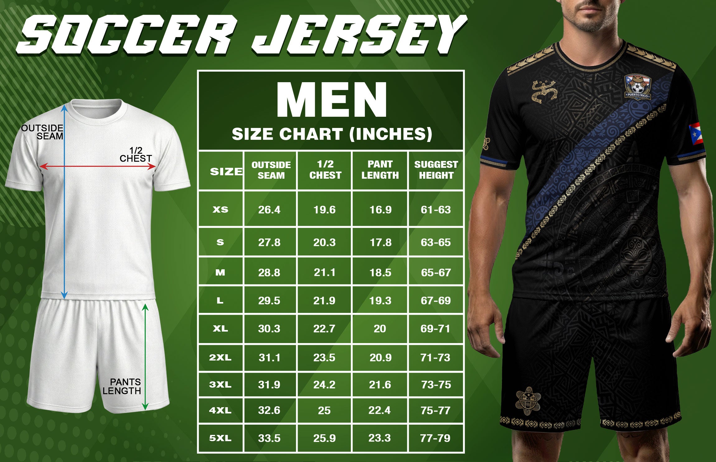 Puerto Rico Heritage Black Sash Graphic Gold Pattern Boricua Pride Soccer Jersey