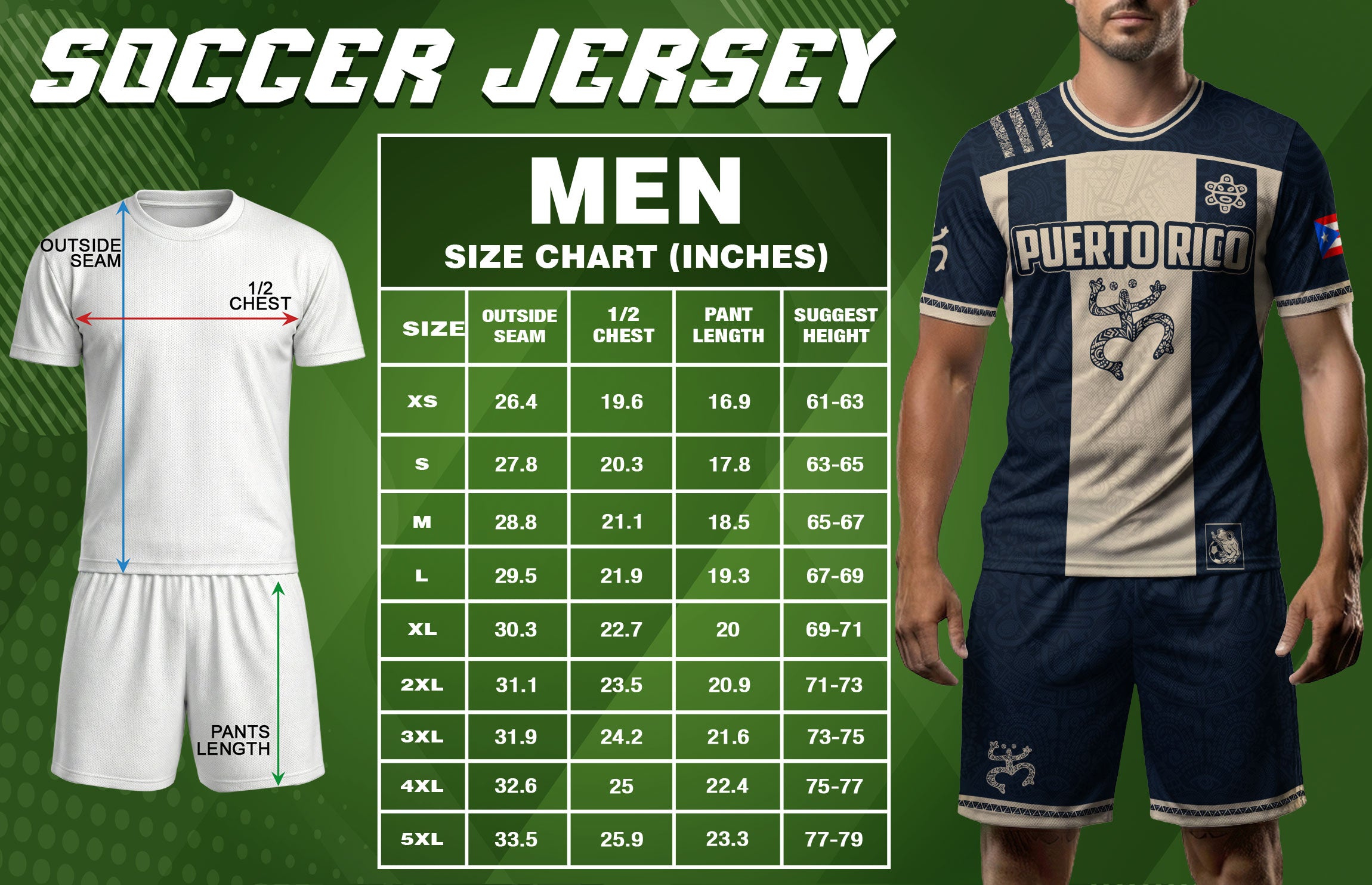 Puerto Rico Soccer Jersey Navy Beige Taino Coqui Flag PR Football Shirt Heritage Gift