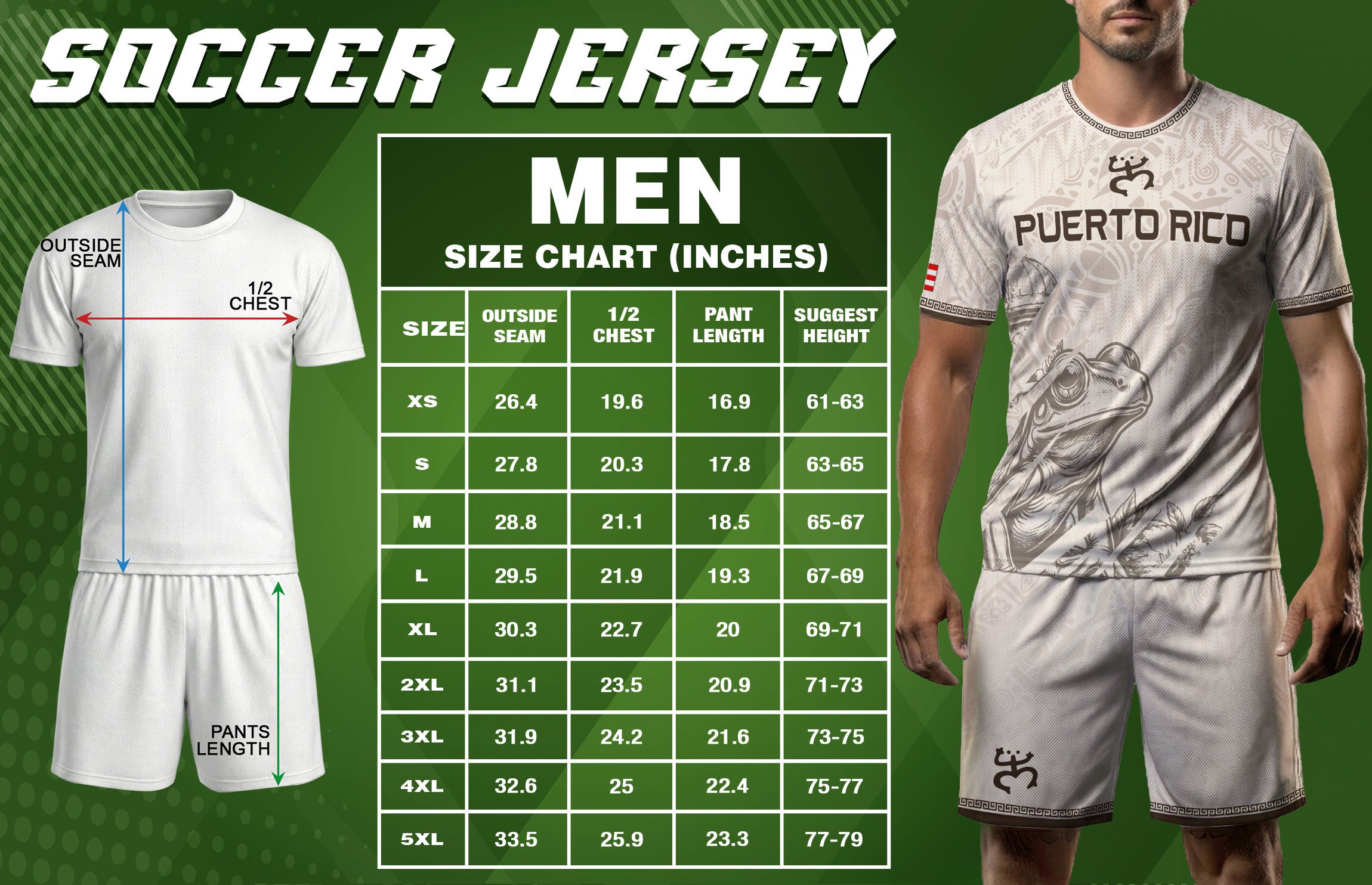 Puerto Rico Soccer Jersey Beige Taino Turtle El Morro Fortress Coqui Frog Shirt