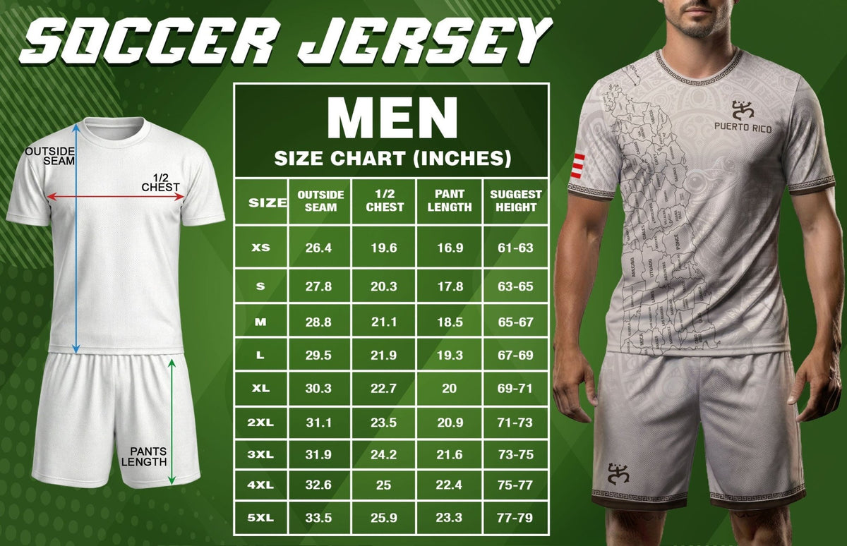 Puerto Rico Soccer Jersey in Beige Taino for Men and Women, Coqui Frog Map Print Boricua, Top Puerto Rico Shirt and Puerto Rico Jersey, Northryn Co.