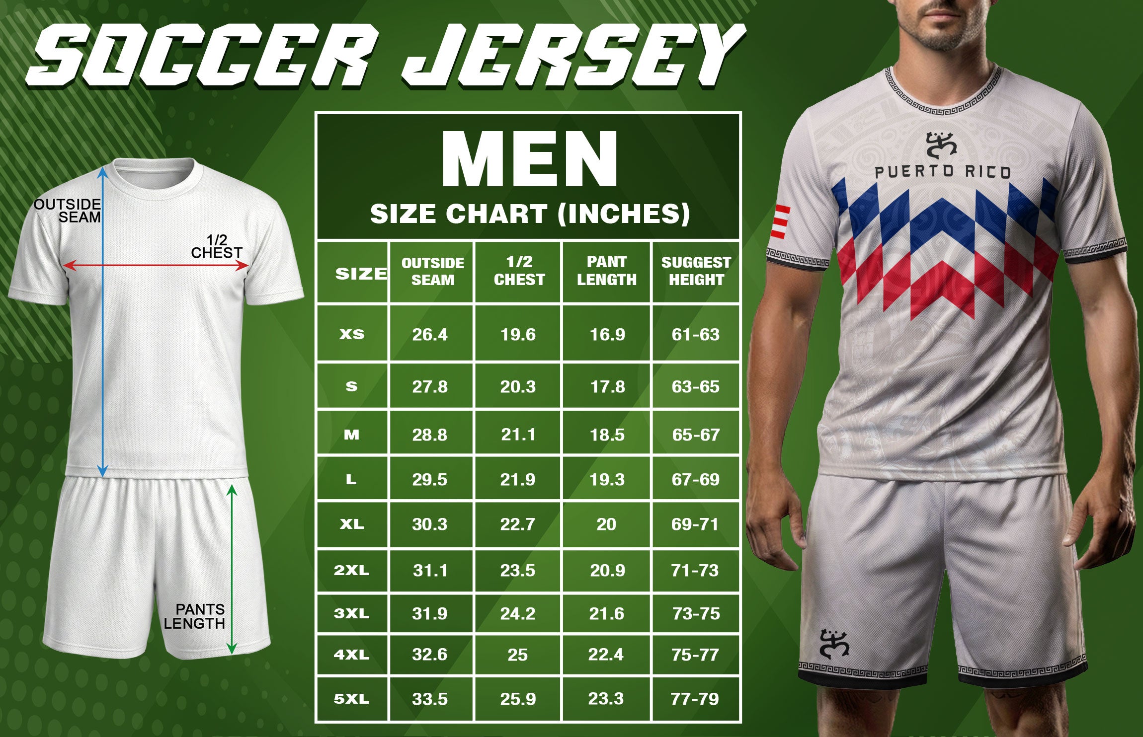 Puerto Rico Soccer Jersey Beige Red Blue Geometric Coqui Tribal Pride Apparel