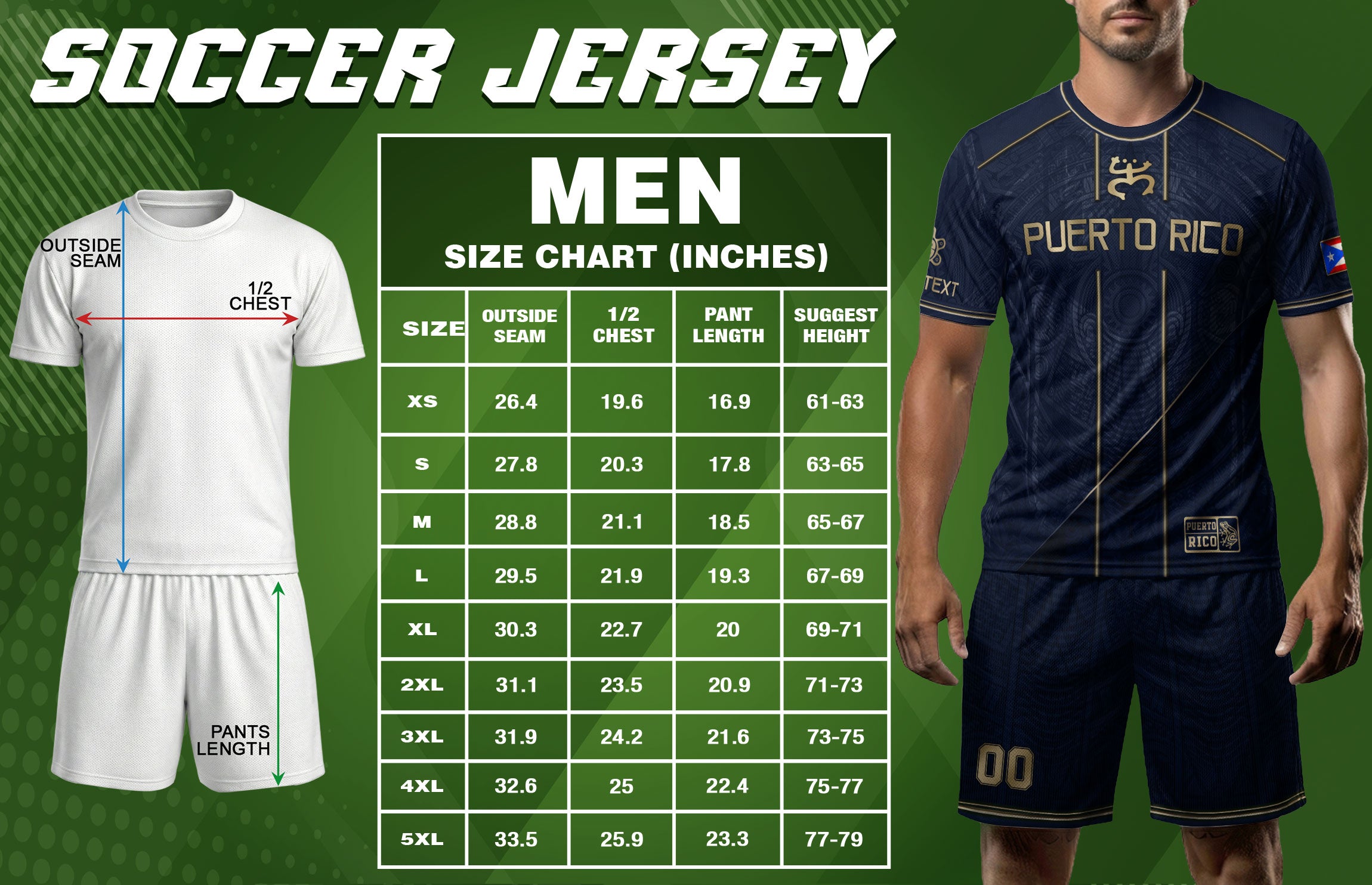 Puerto Rico Soccer Jersey Navy Gold Taino Symbol Personalized Football Shirt