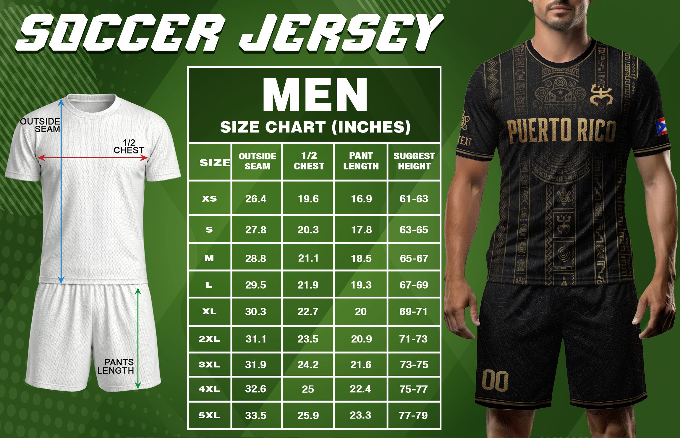 Puerto Rico Soccer Jersey Taino Petroglyph Black Gold Personalized Football Shirt
