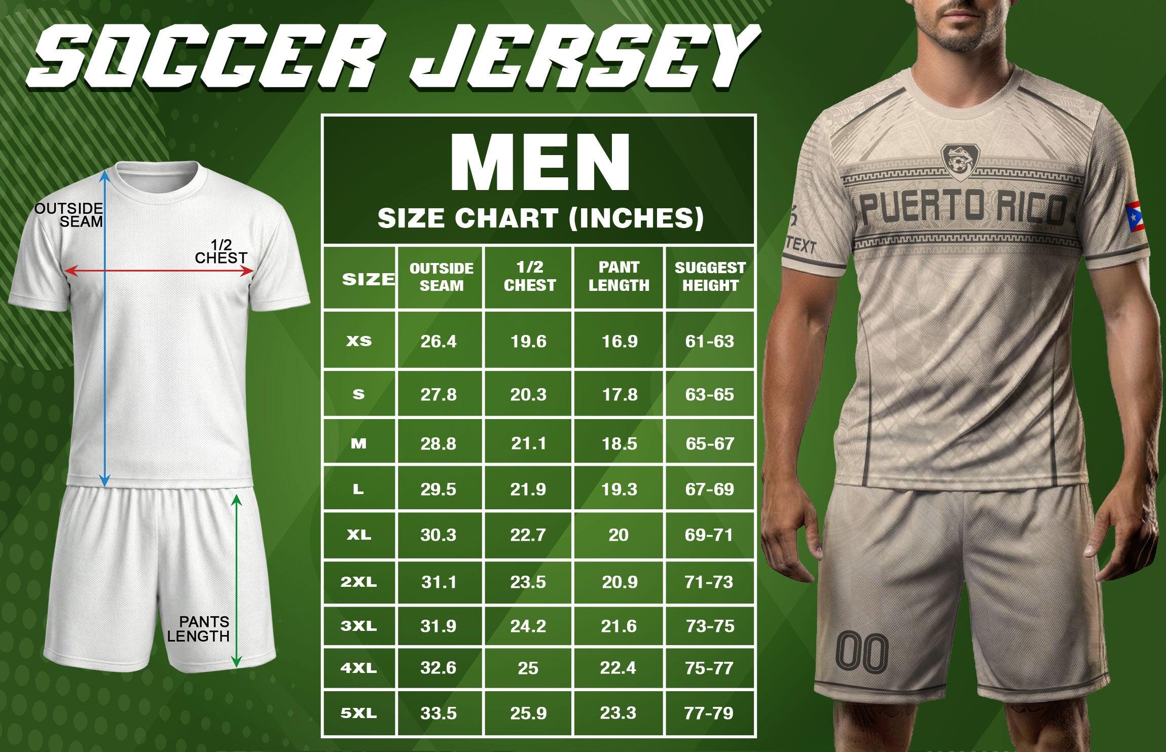 Personalized Beige Puerto Rico Soccer Jersey Taino Pattern Football Shirt