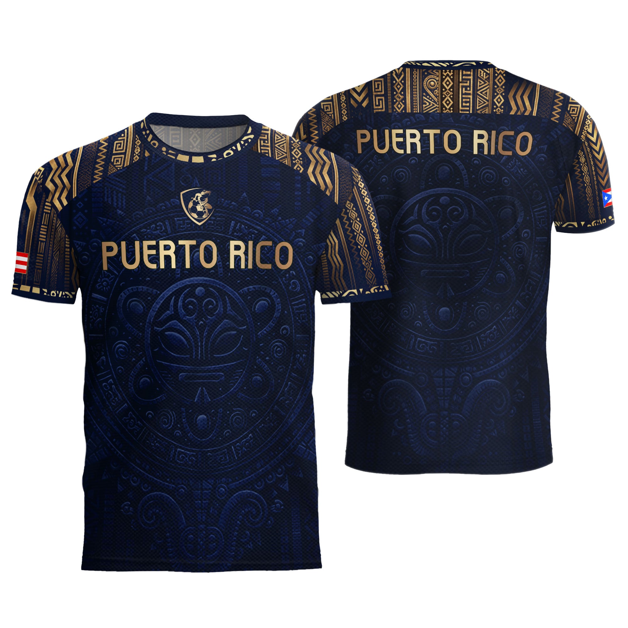 Navy Puerto Rican Soccer Jersey for Men Puerto Rico Jersey Men Puerto Rico Soccer Shirt Mens
