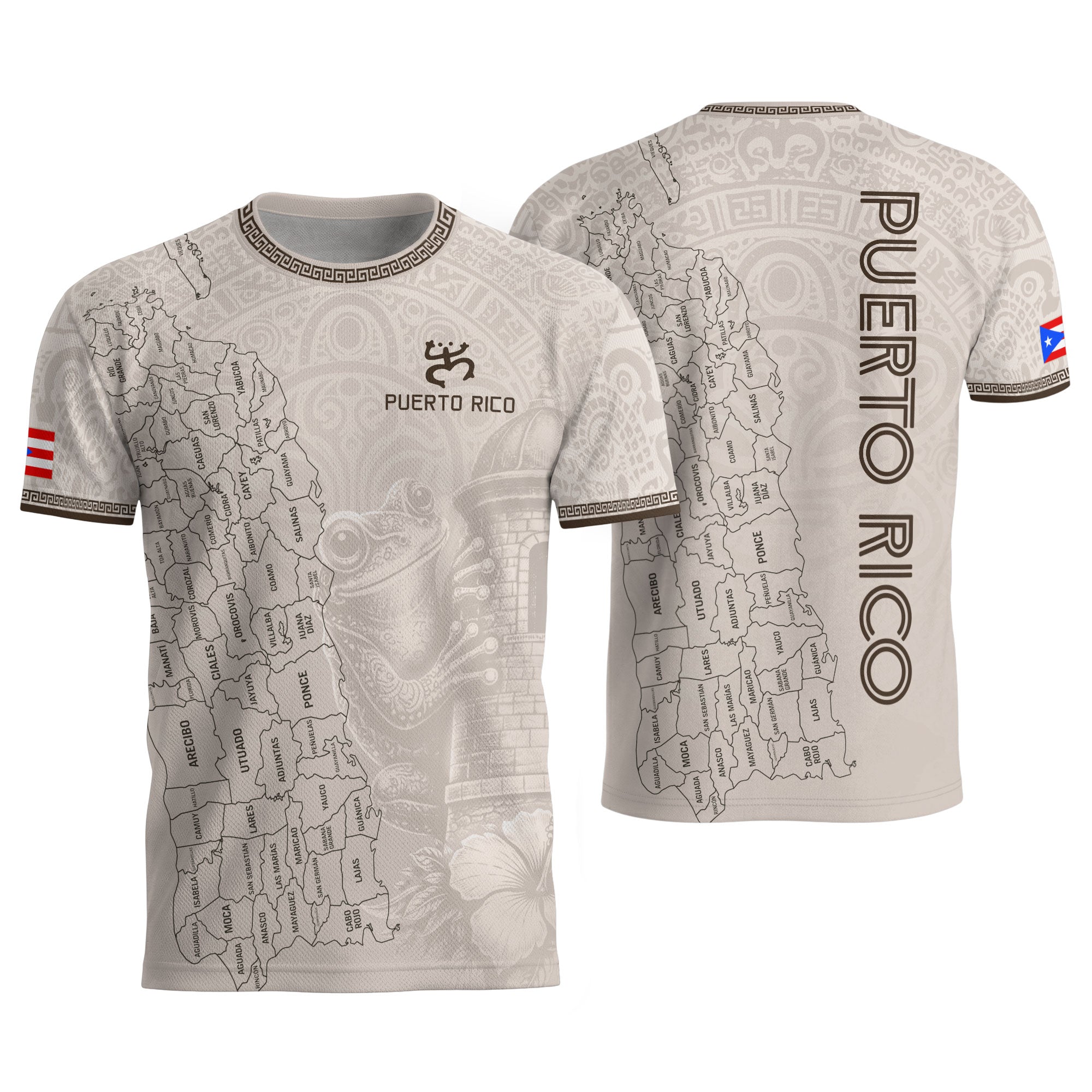 Camiseta de fútbol con máscara taína boricua azul marino de Puerto Rico, bandera tribal, orgullo nacional