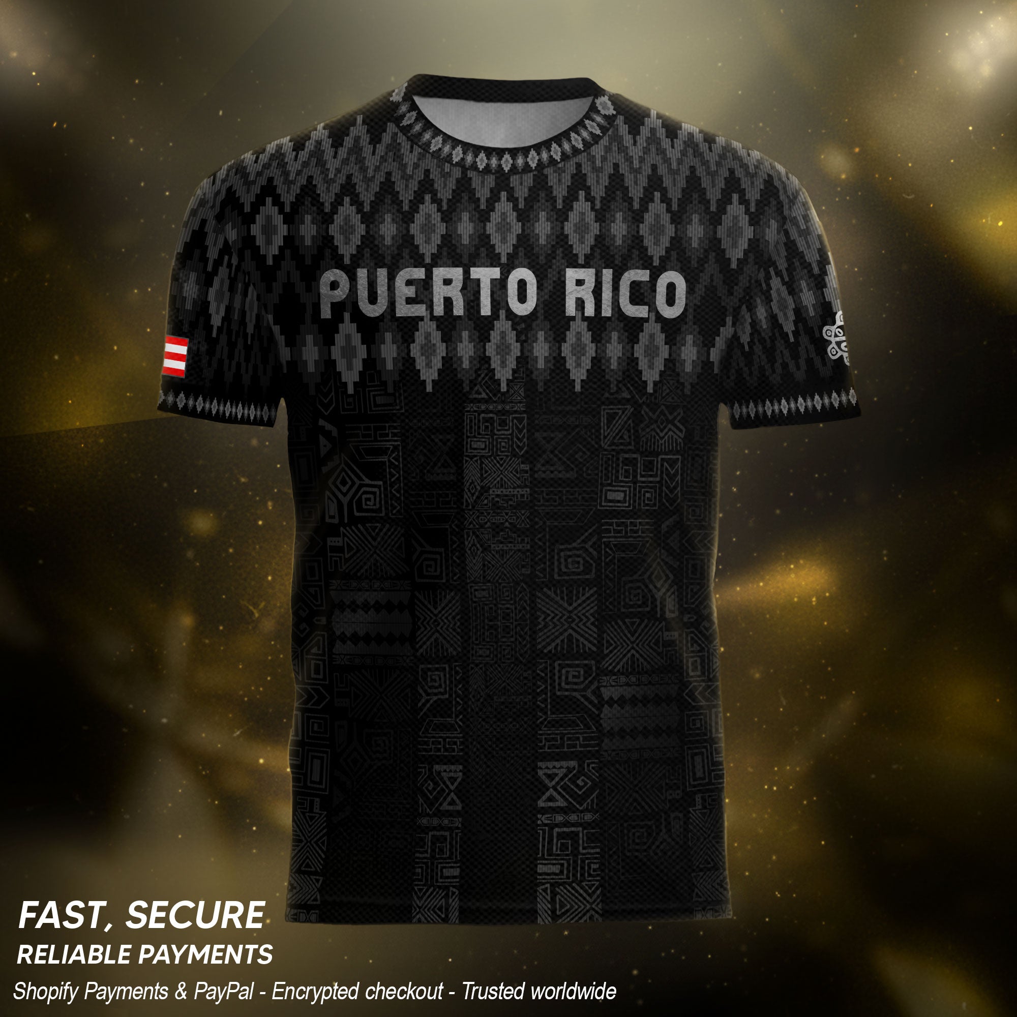 Black Puerto Rico Soccer Jersey for Men Puerto Rican Jersey Men Puerto Rico Jersey for Mens Soccer Fans