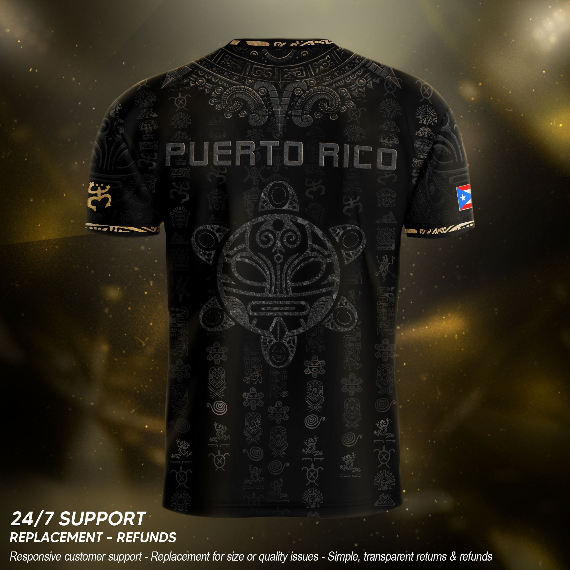 Black Puerto Rican Soccer Jersey for Men Puerto Rico Jersey Men Puerto Rico Soccer Shirt Mens