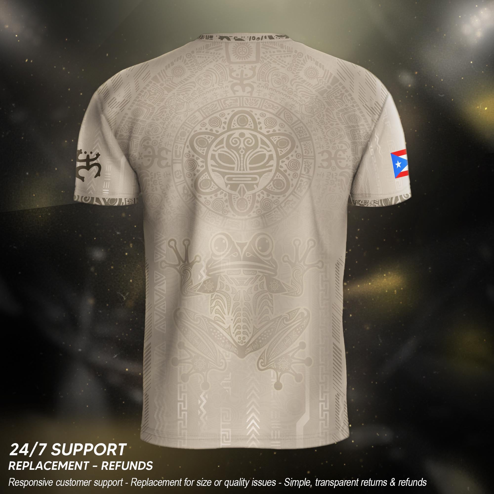 Puerto Rico Soccer Jersey Beige Premium for Men – Puerto Rican Shirt, Puerto Rico Jerseys for Men