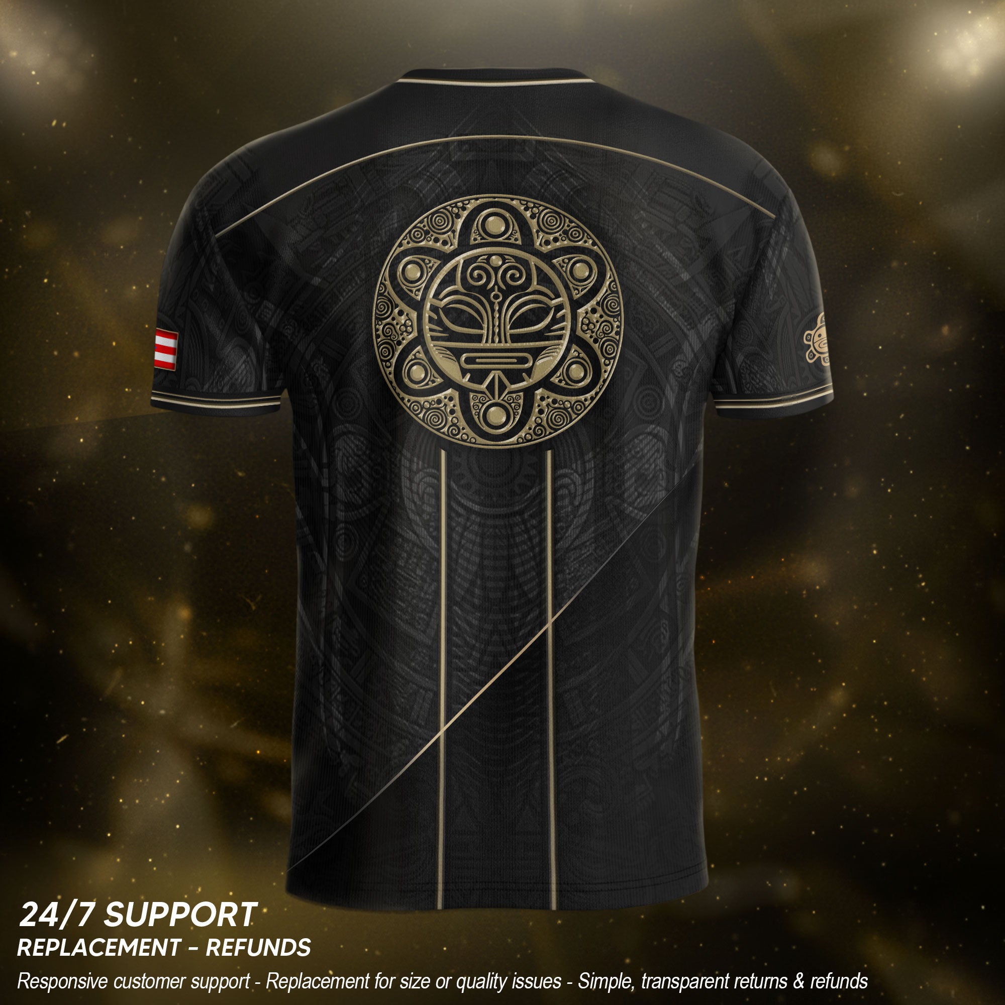Puerto Rico Soccer Jersey Taino Coquí Black Gold Flag Football Shirt Men Women Gift