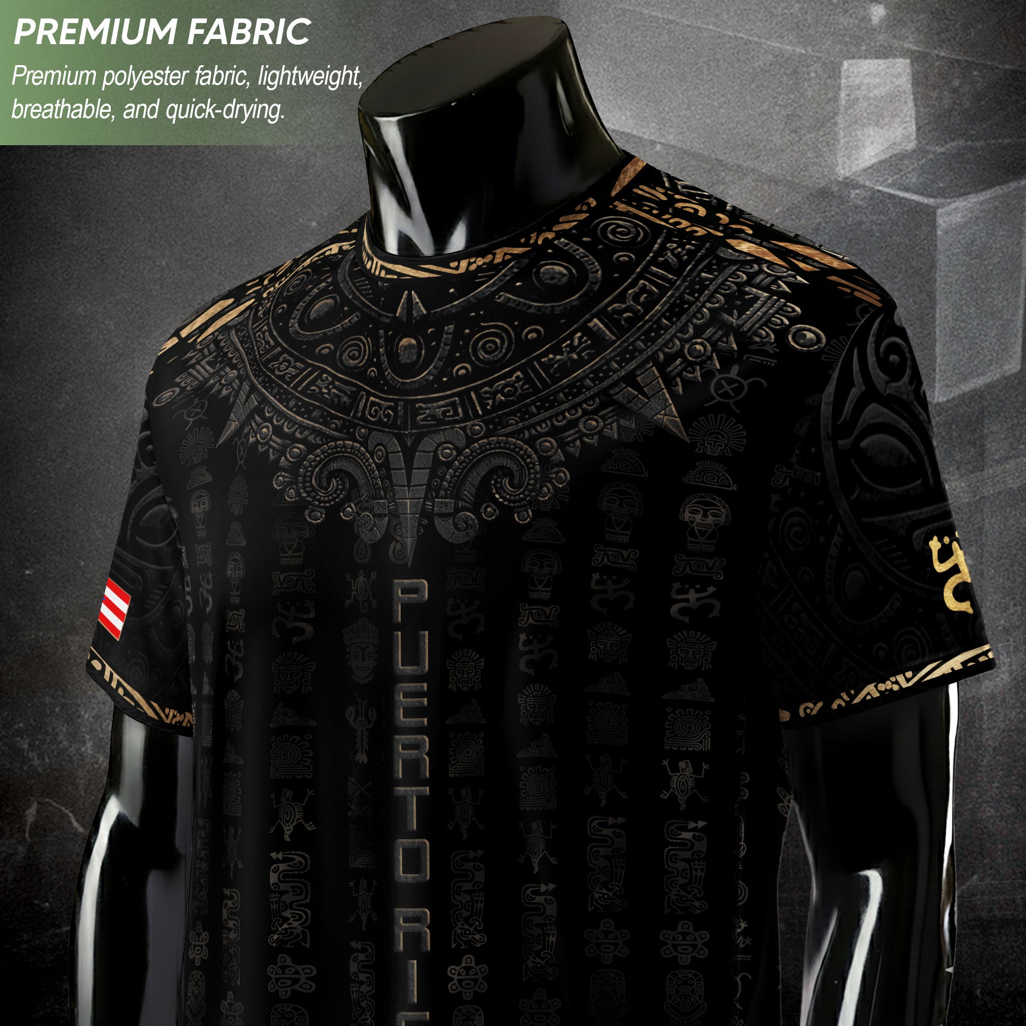 Black Puerto Rican Soccer Jersey for Men Puerto Rico Jersey Men Puerto Rico Soccer Shirt Mens