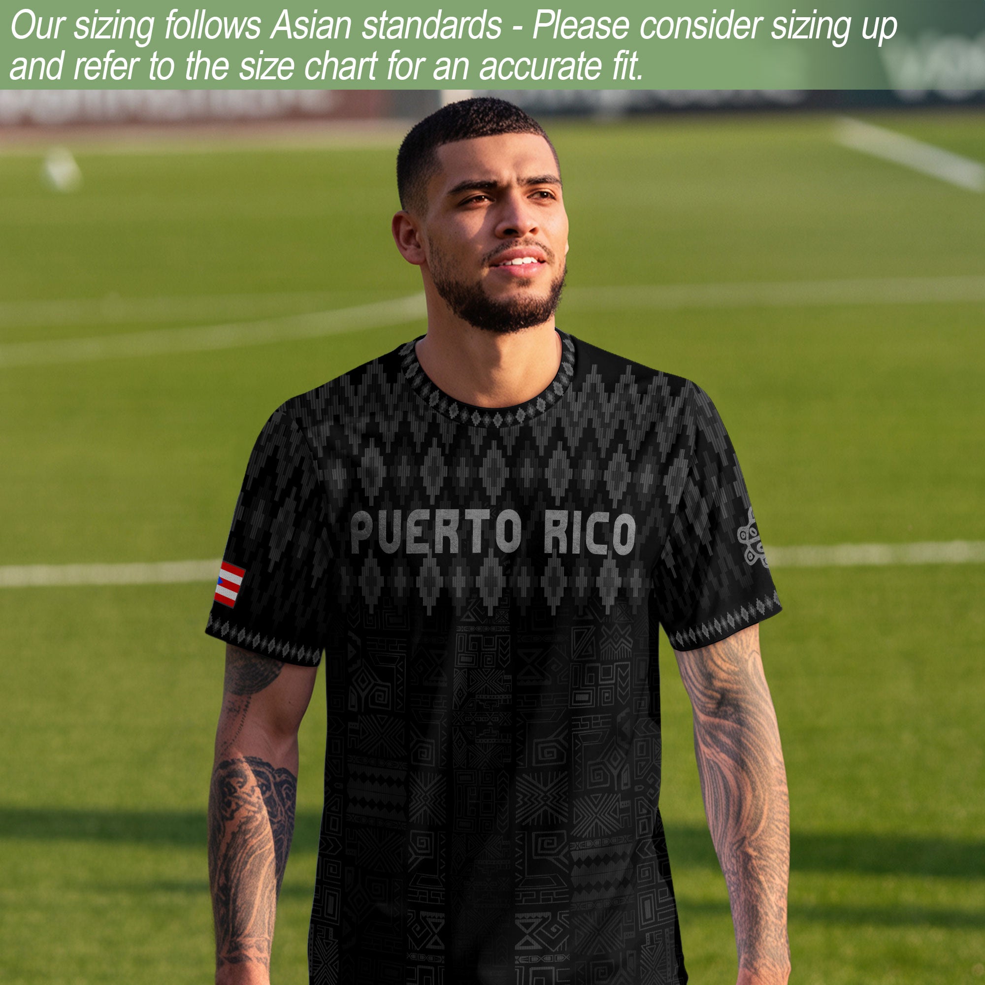 Black Puerto Rico Soccer Jersey for Men Puerto Rican Jersey Men Puerto Rico Jersey for Mens Soccer Fans