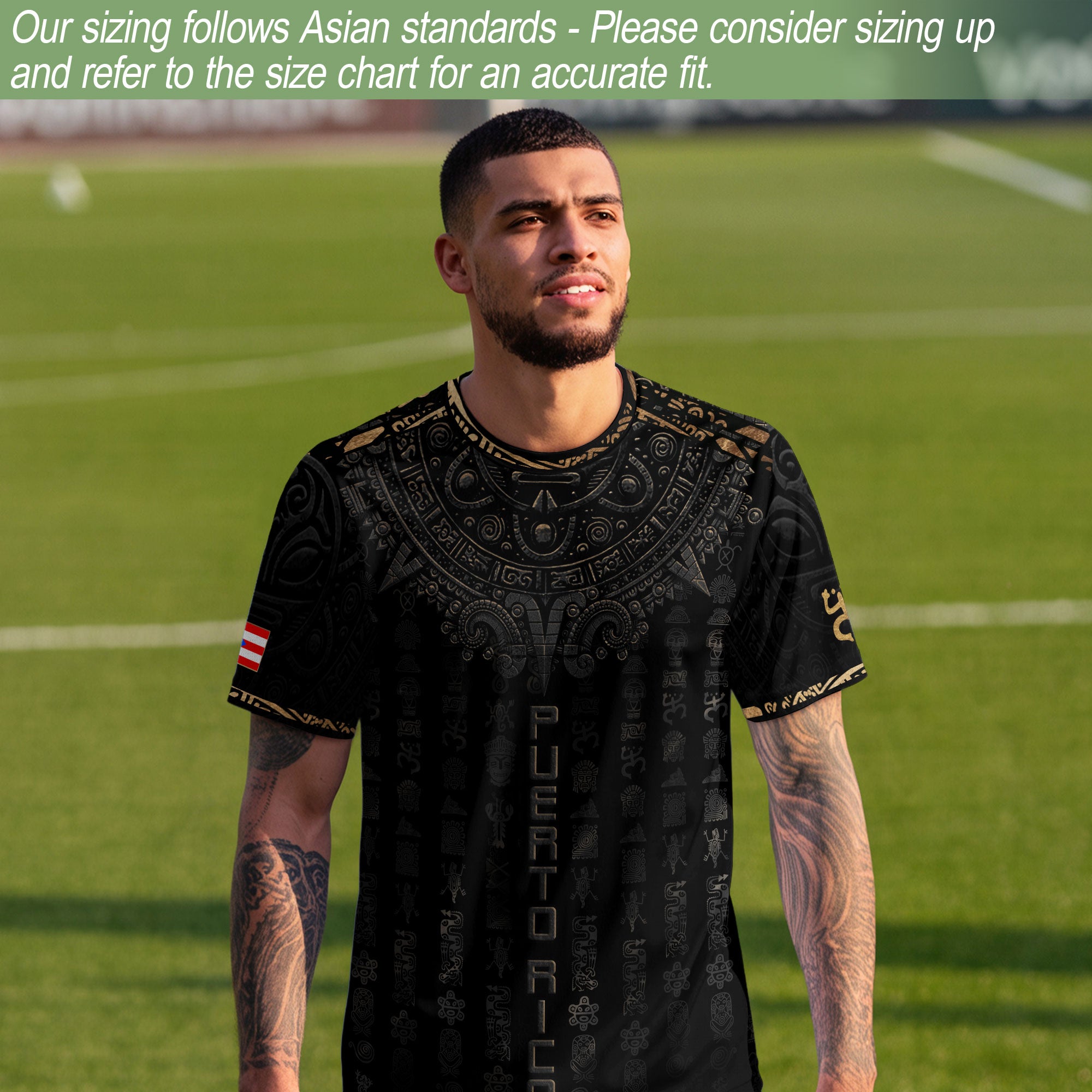 Black Puerto Rican Soccer Jersey for Men Puerto Rico Jersey Men Puerto Rico Soccer Shirt Mens