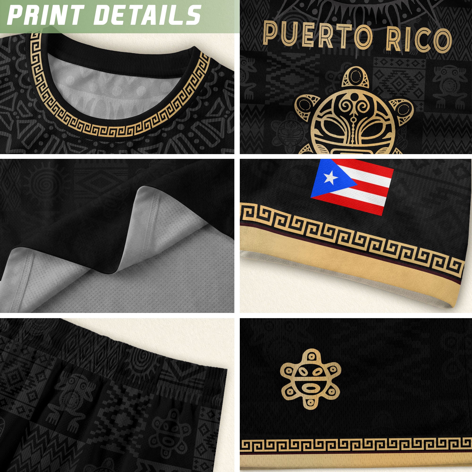 Black Gold Puerto Rico Soccer Jersey for Men Puerto Rican Jersey Men Puerto Rico Jersey Mens Soccer Shirt