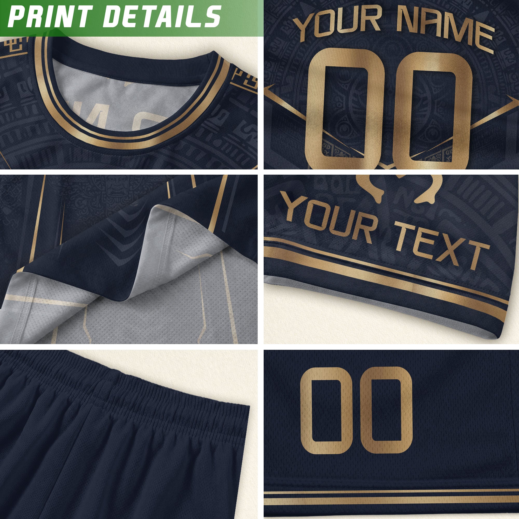 Personalized Puerto Rico Soccer Jersey Taino Coqui Frog Navy Gold Football Shirt