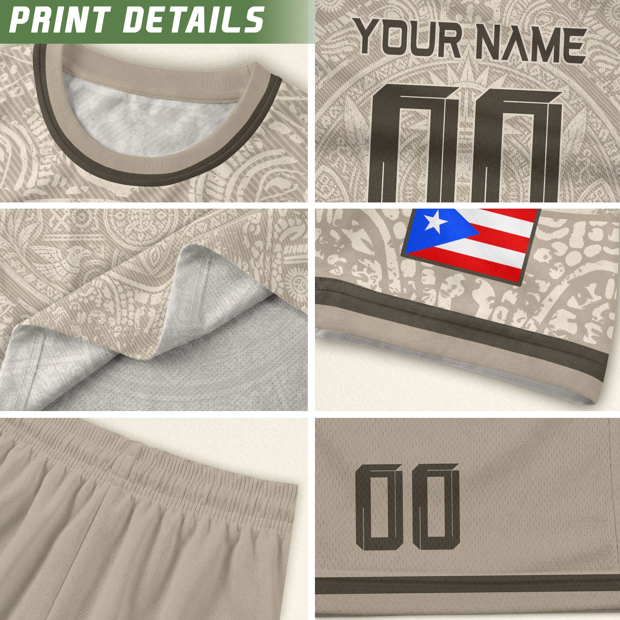 Camiseta de fútbol con máscara taína boricua azul marino de Puerto Rico, bandera tribal, orgullo nacional