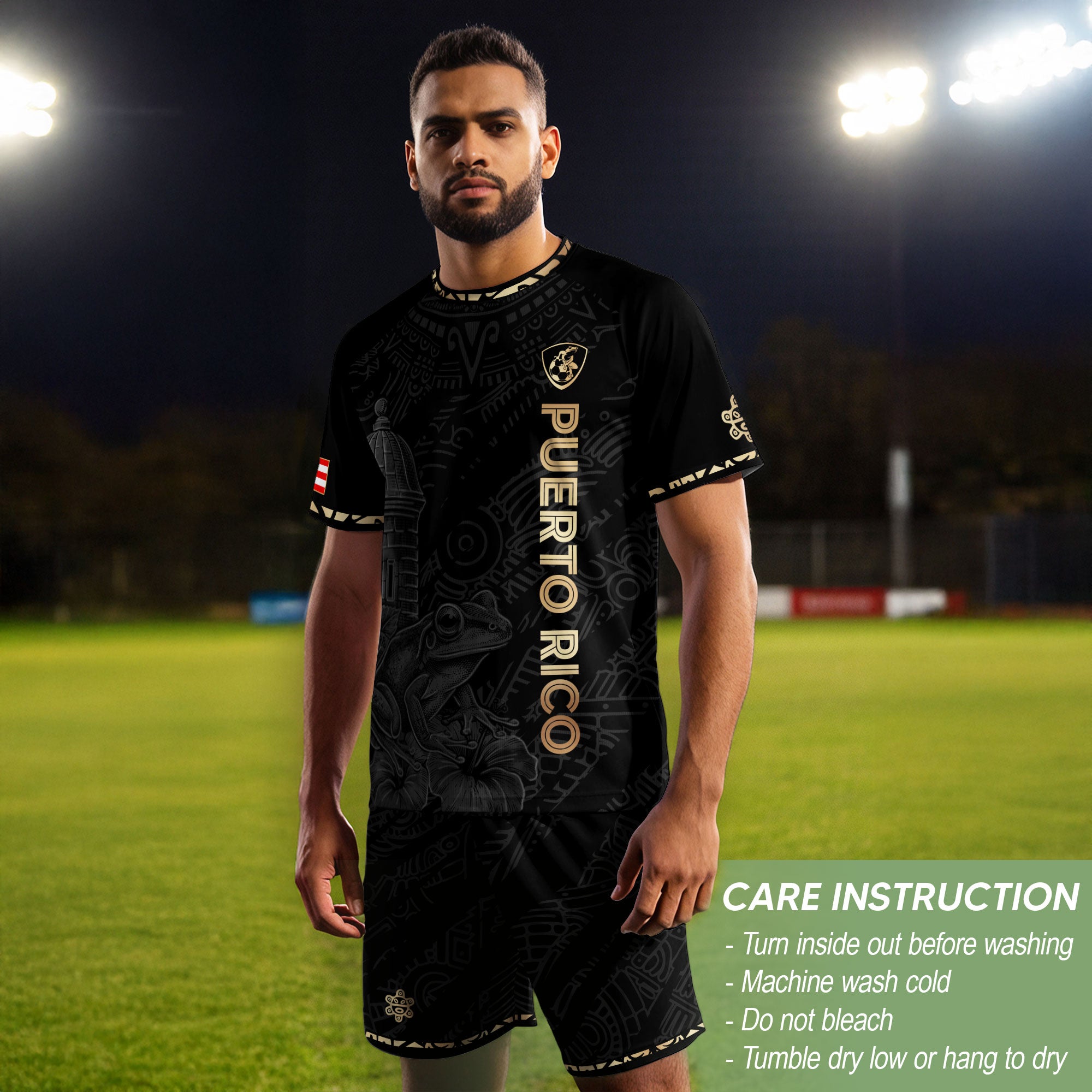 Black Puerto Rican Soccer Jersey for Men Puerto Rico Jersey Men Puerto Rican Jersey Mens Soccer Shirt
