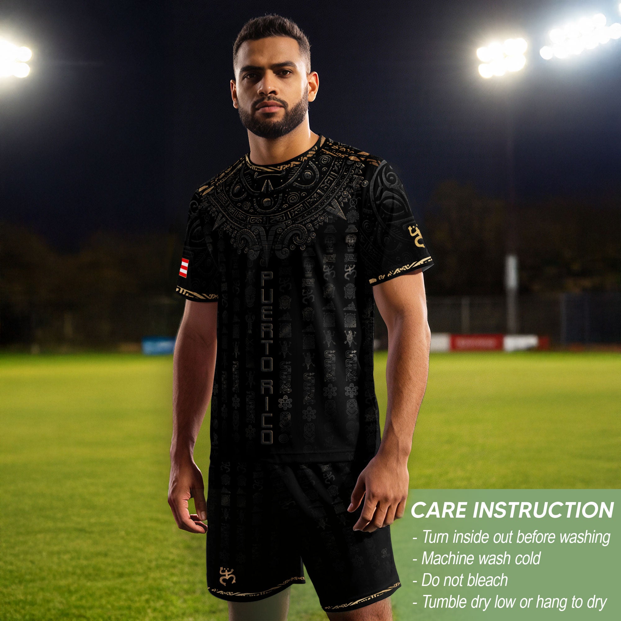 Black Puerto Rican Soccer Jersey for Men Puerto Rico Jersey Men Puerto Rico Soccer Shirt Mens